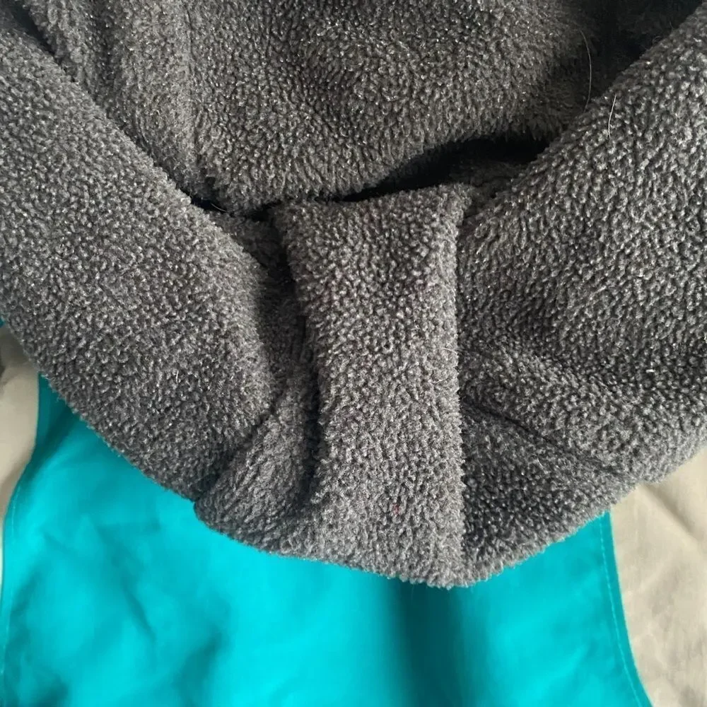 Lands' End Turquoise Winter Hooded Ski Jacket